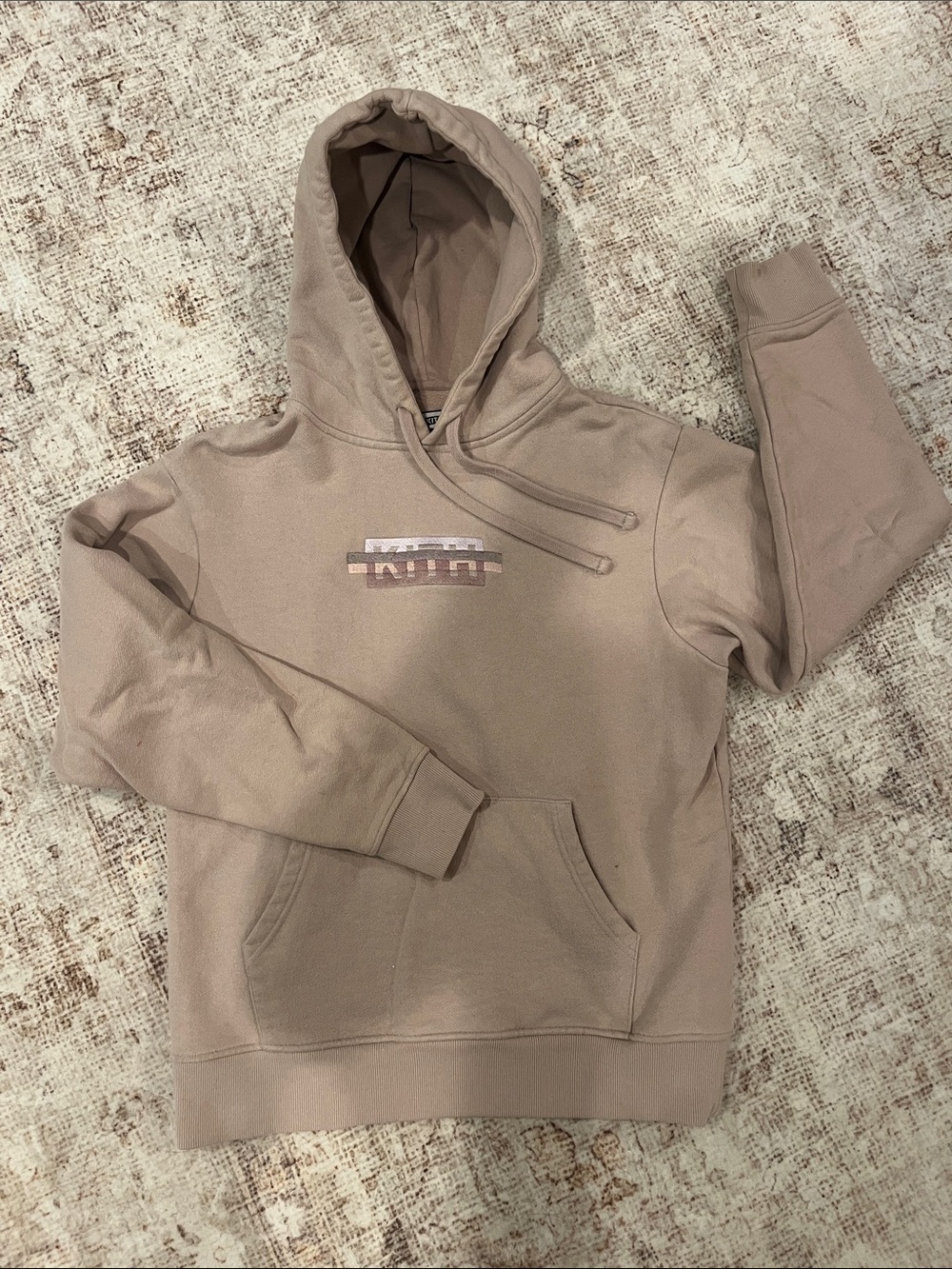 Kith Neutral Taupe Pullover Heavyweight Hoodie